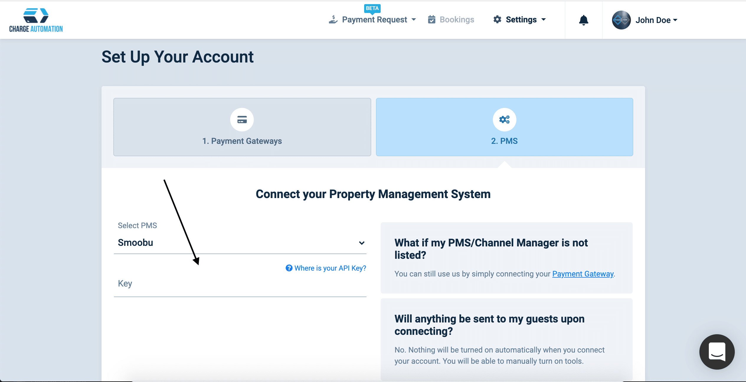 Automate Payment Collection With Chargeautomation And Smoobu Smoobu Step3