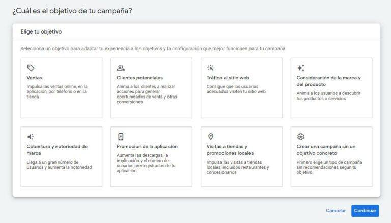 Paso 1: Crear una campaña en Google Ads