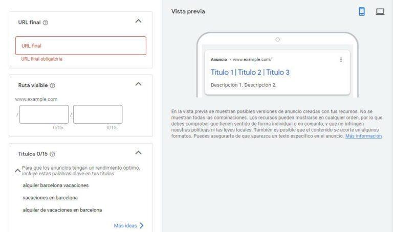 Paso 4: crea tu anuncio personalizado