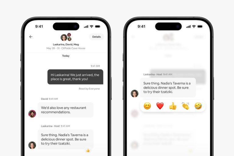 Lanzamiento De Verano 2024 Airbnb Presenta Iconos Y Muchas Otras Novedades Message Reactions 2024 Summer Release